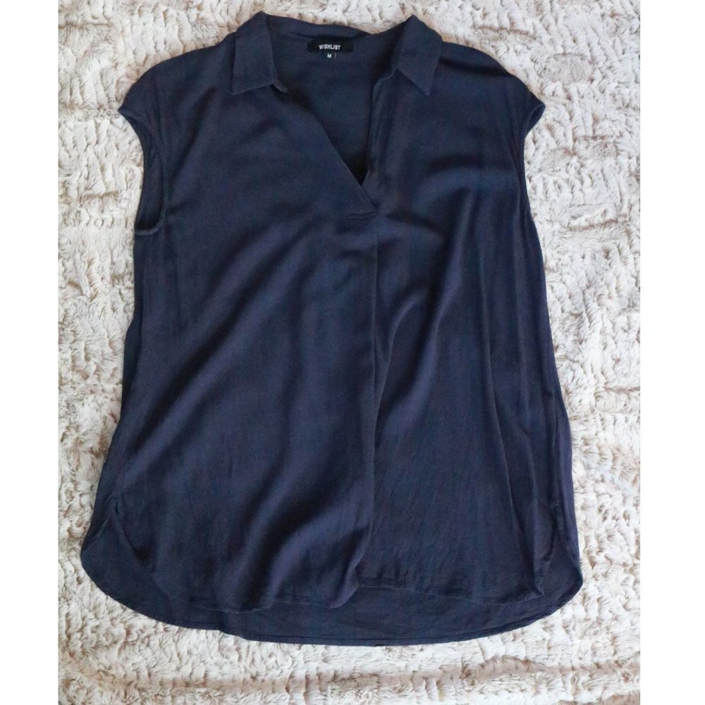 Wishlist Sleeveless Top Navy Blue